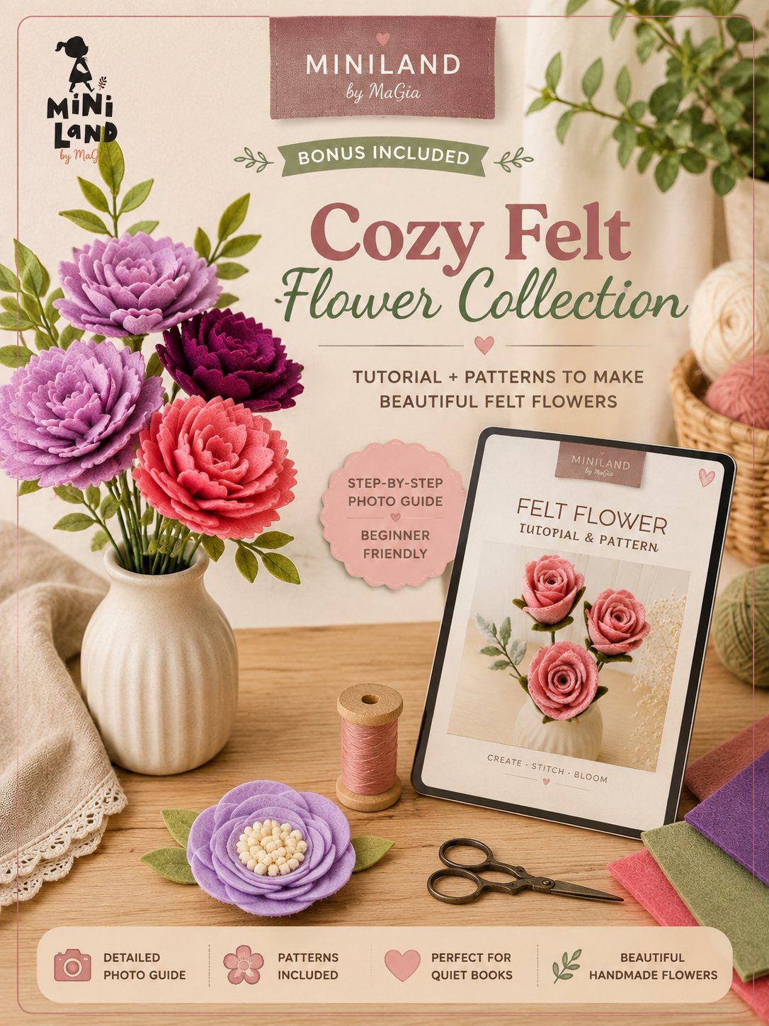 Cozy Felt Flower Collection