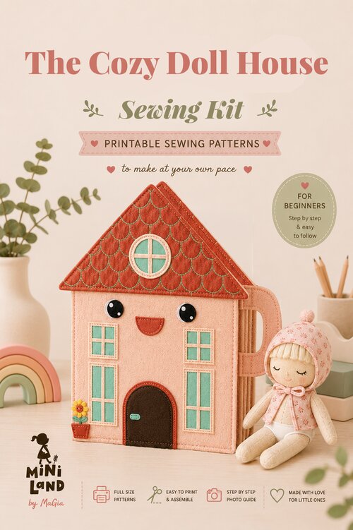 The Cozy Doll House Sewing Experience — Printable Sewing Patterns cover