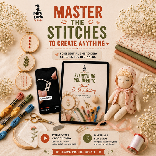 MASTER 🪡 50 EMBROIDERY STICHES AND CREATE ANYTHING